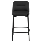 Faux Leather and Metal Bar Stool