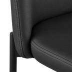 Faux Leather and Metal Bar Stool