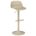 Beige Metal & Plastic Bar Stool