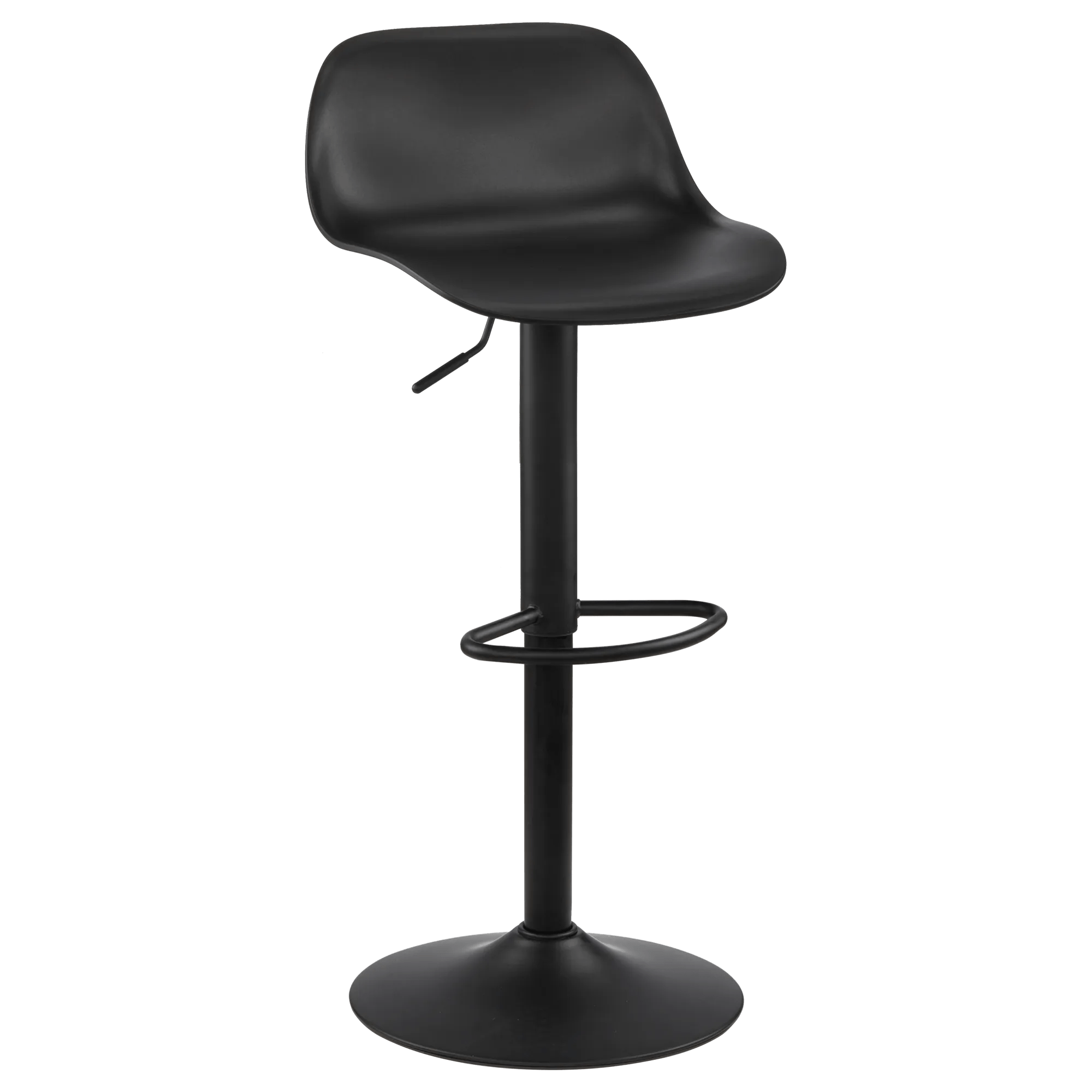 Black Metal & Plastic Bar Stool