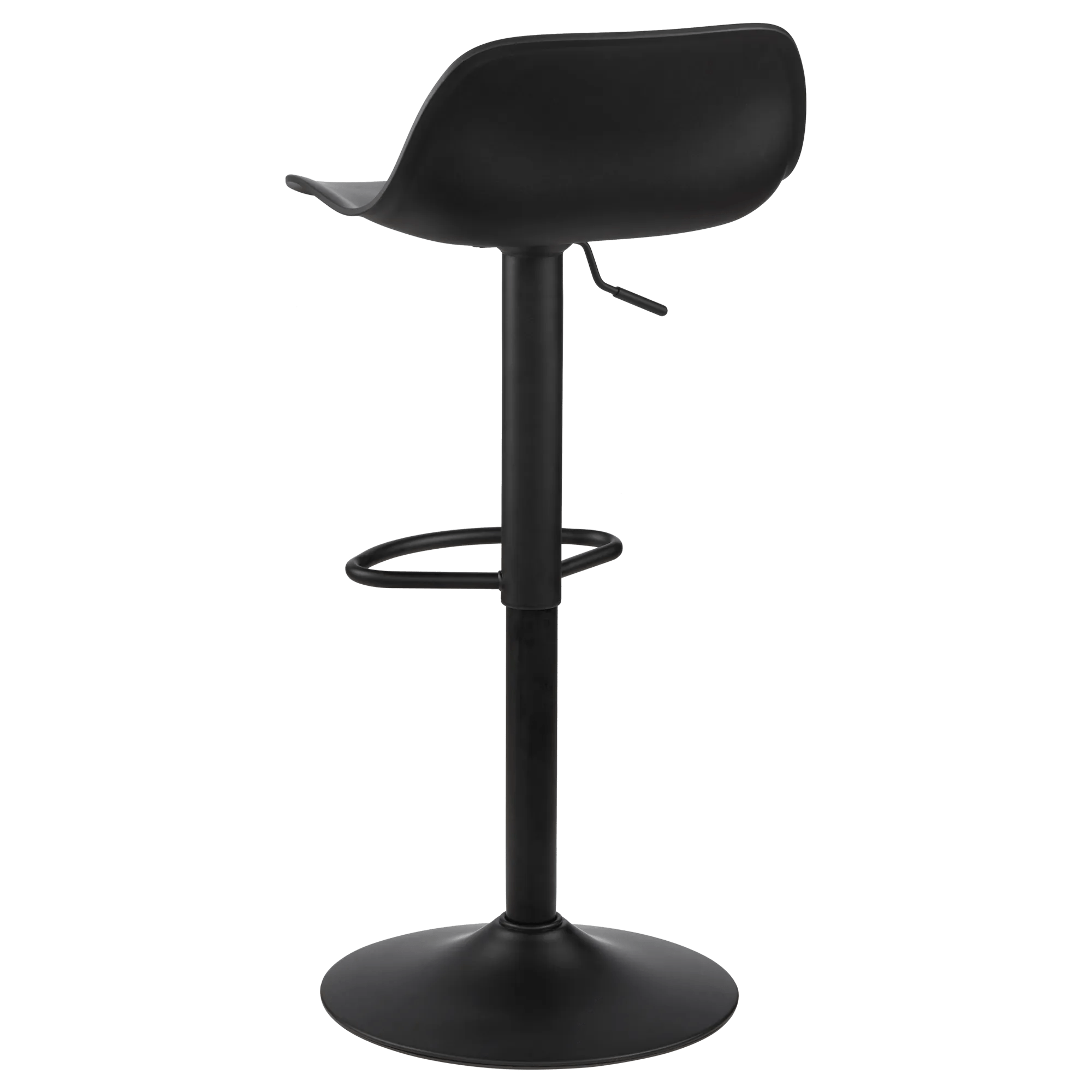 Black Metal & Plastic Bar Stool