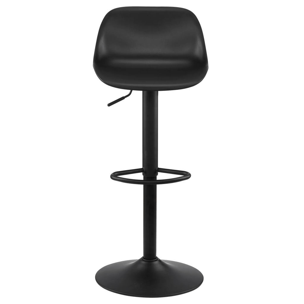 Black Metal & Plastic Bar Stool