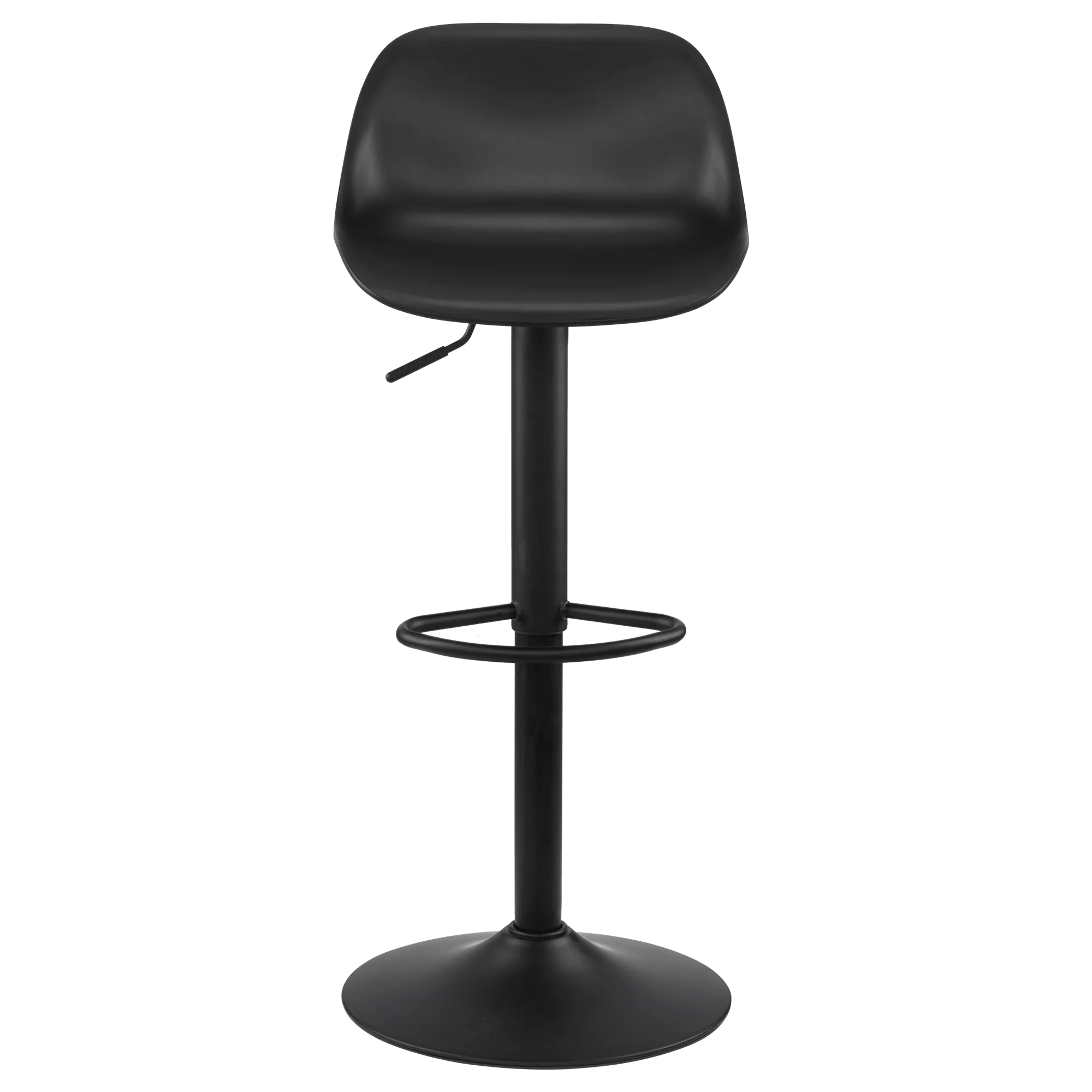 Black Metal & Plastic Bar Stool