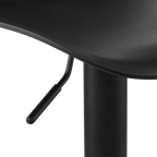 Black Metal & Plastic Bar Stool