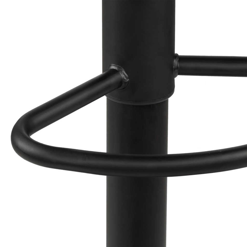 Black Metal & Plastic Bar Stool