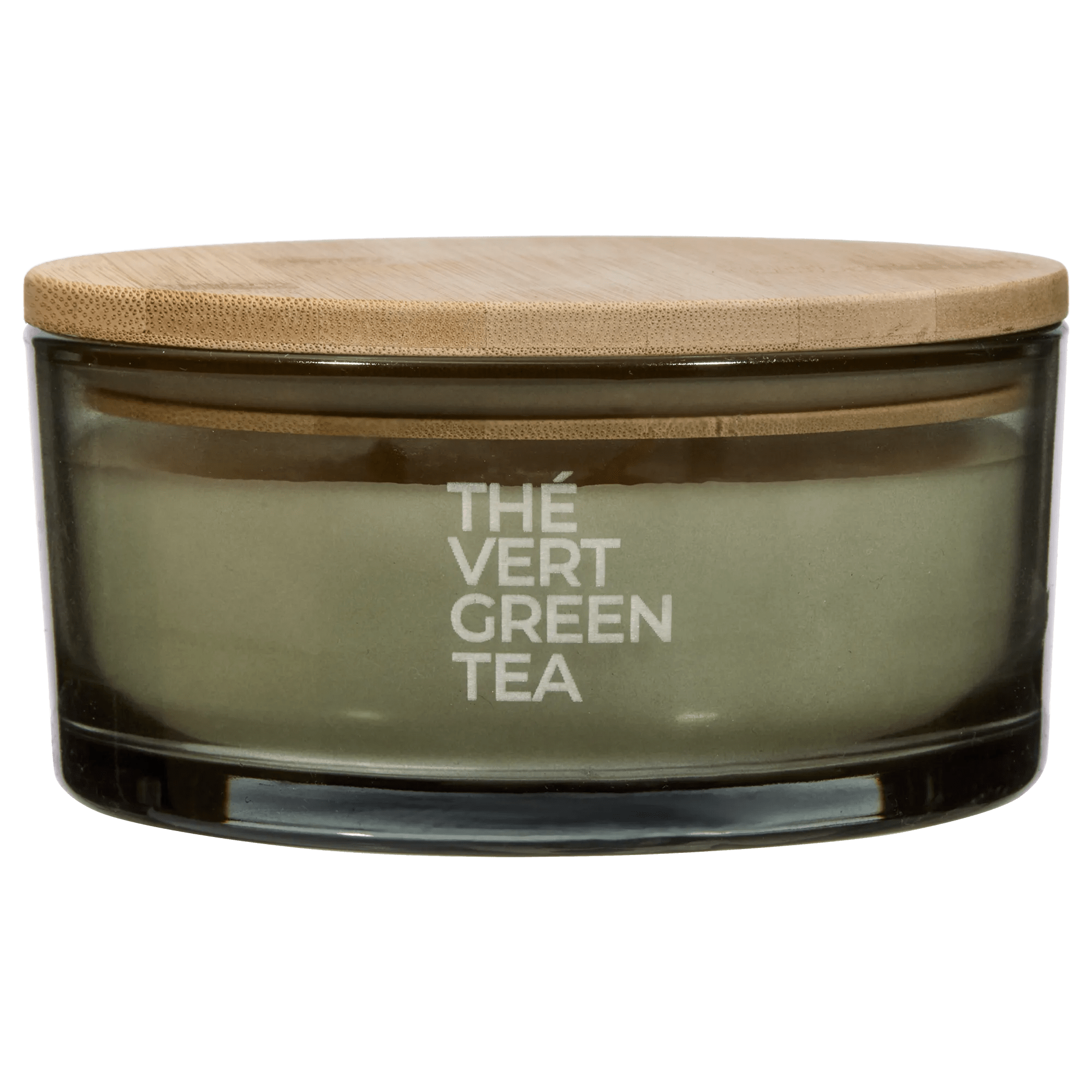 Green Tea Candle with Wooden Lid