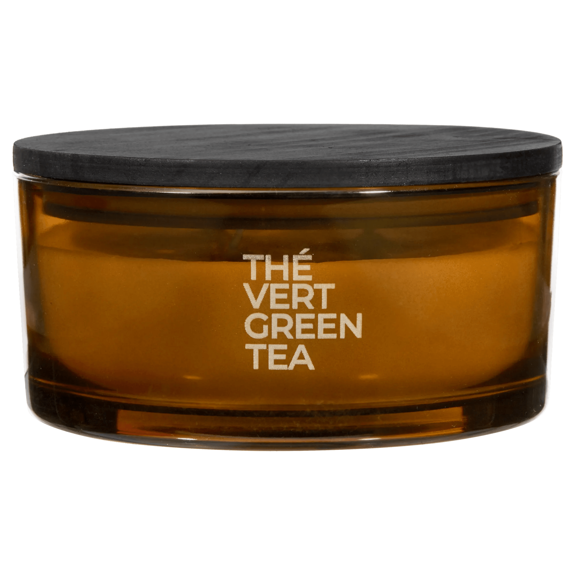 Bouclair Green Tea Candle with Wooden Lid