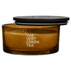 Bouclair Green Tea Candle with Wooden Lid