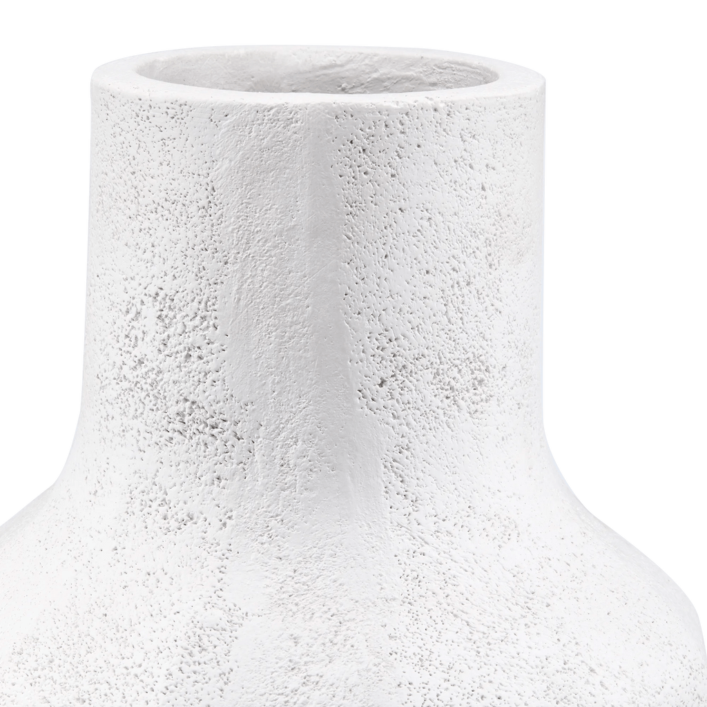 White Floor Vase