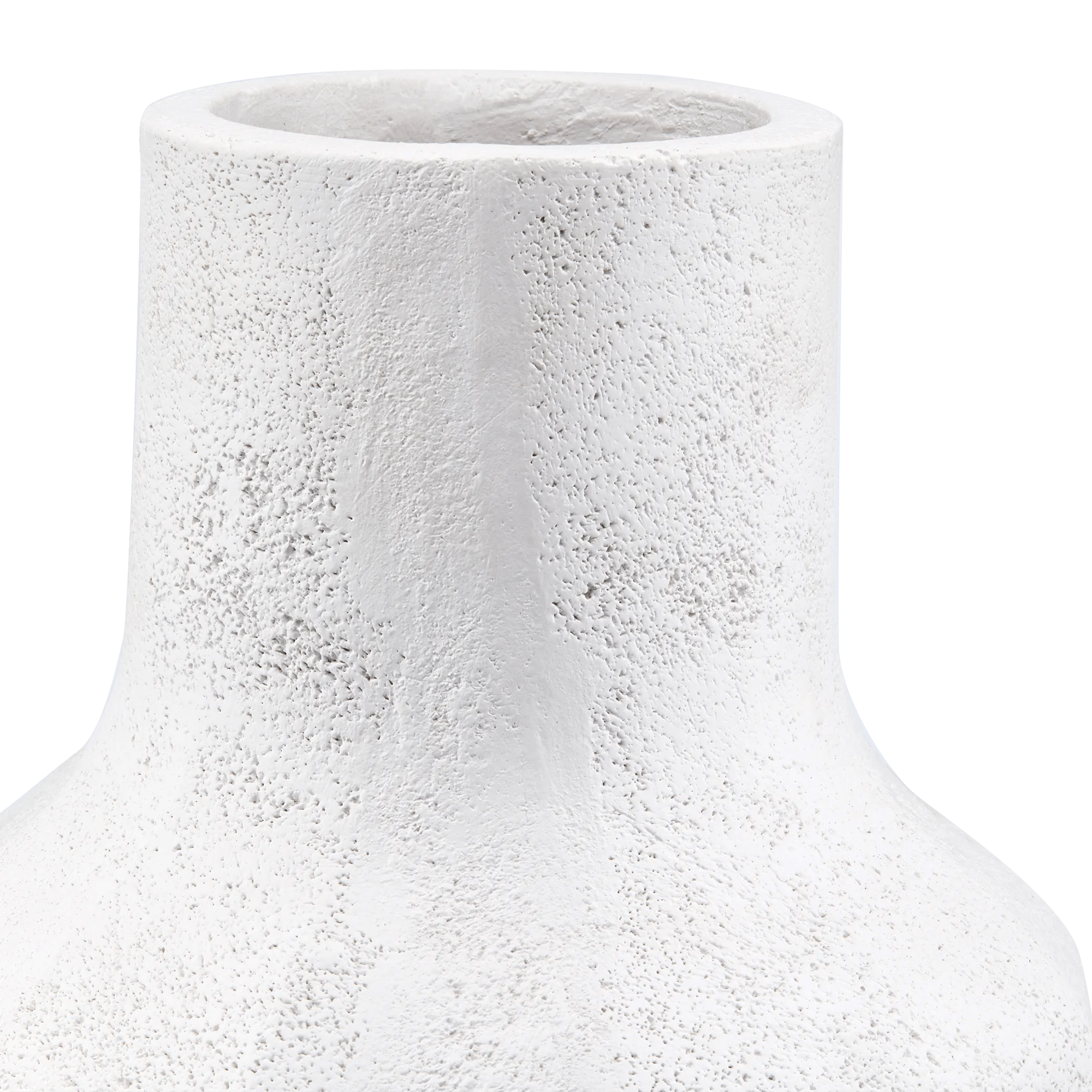 White Floor Vase