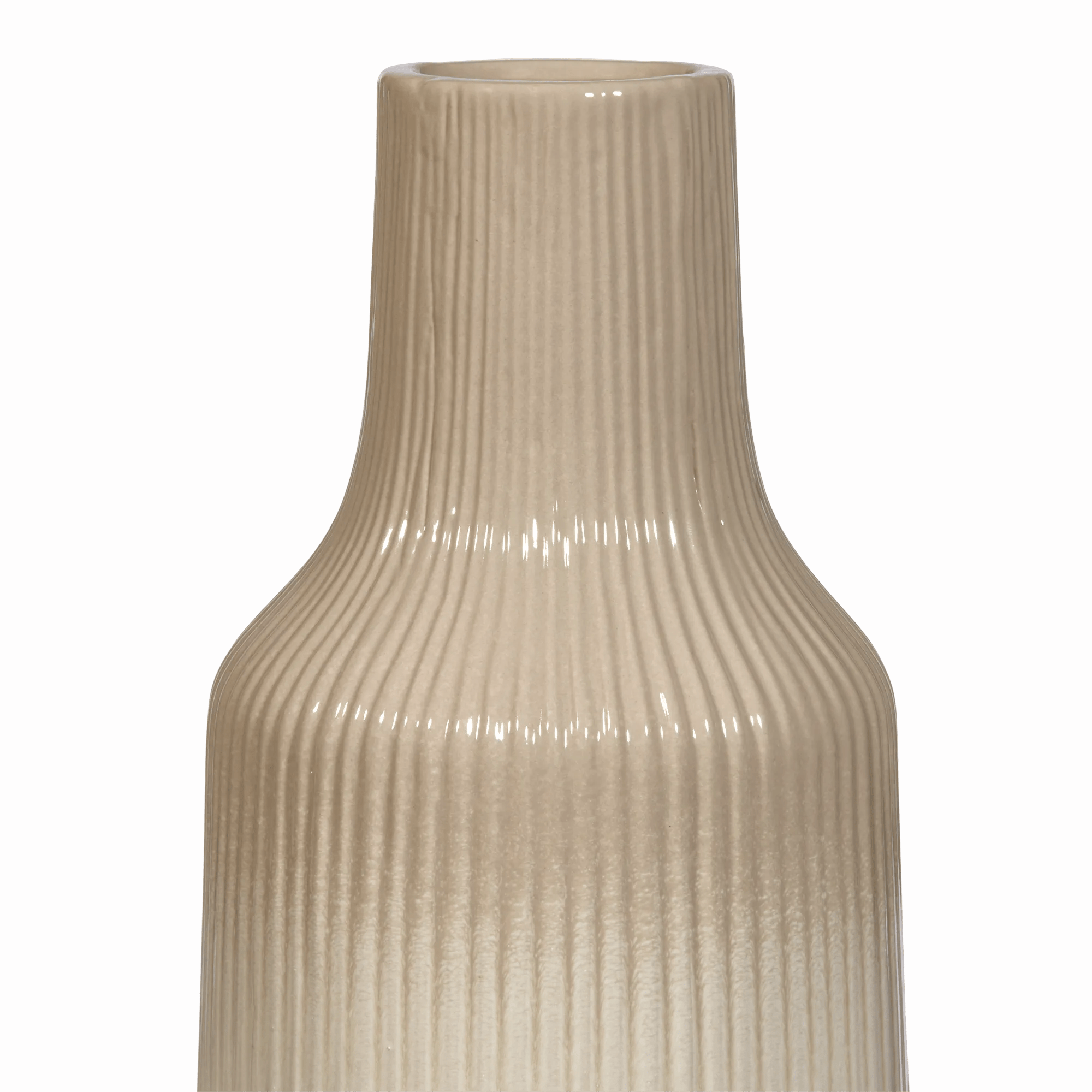 Ribbed 2-Tone Vase