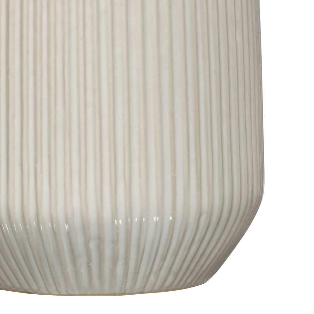 Ribbed 2-Tone Vase