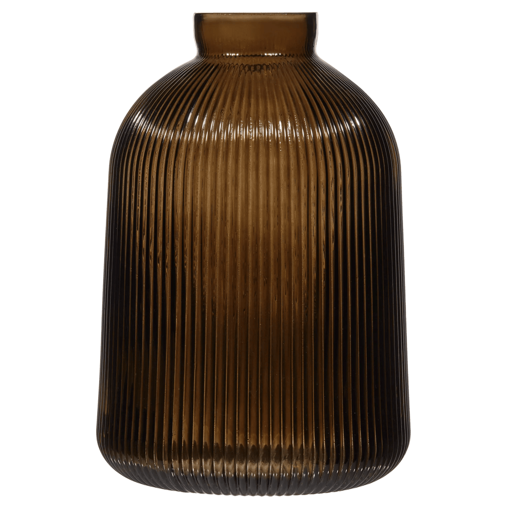 Ribbed Glass Table Vase
