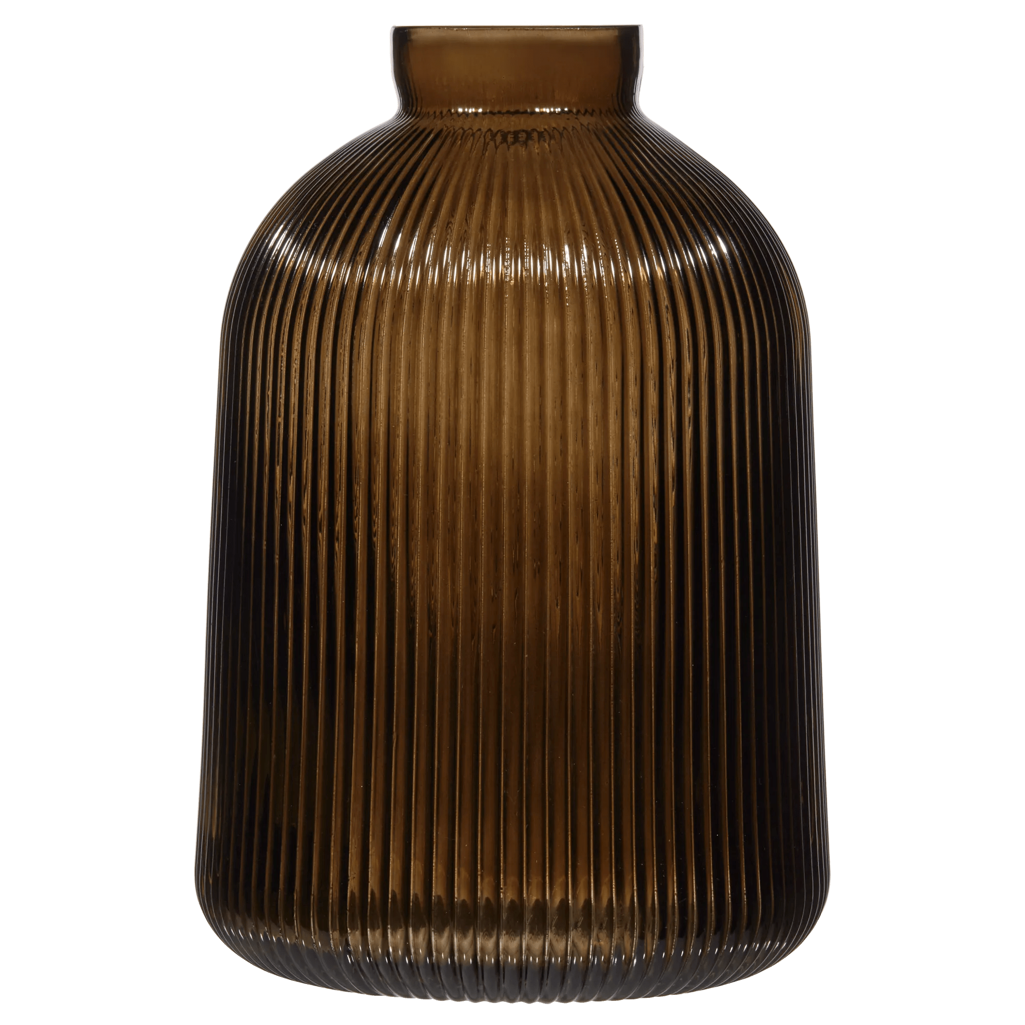 Ribbed Glass Table Vase