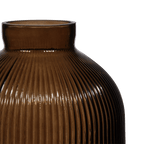 Ribbed Glass Table Vase