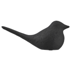 Black Ceramic Decorative Bird