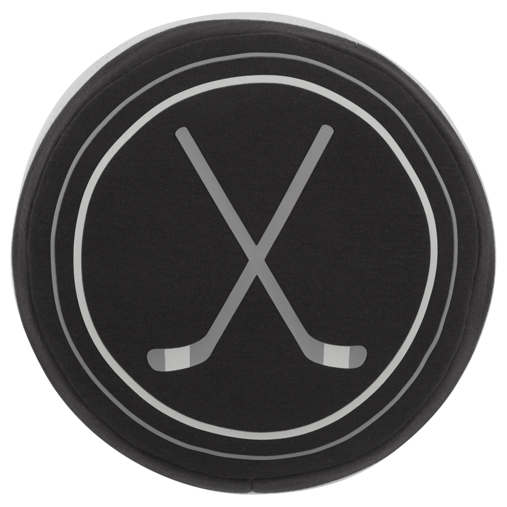 Shaped Cushion with Hockey Sticks