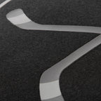 Shaped Cushion with Hockey Sticks