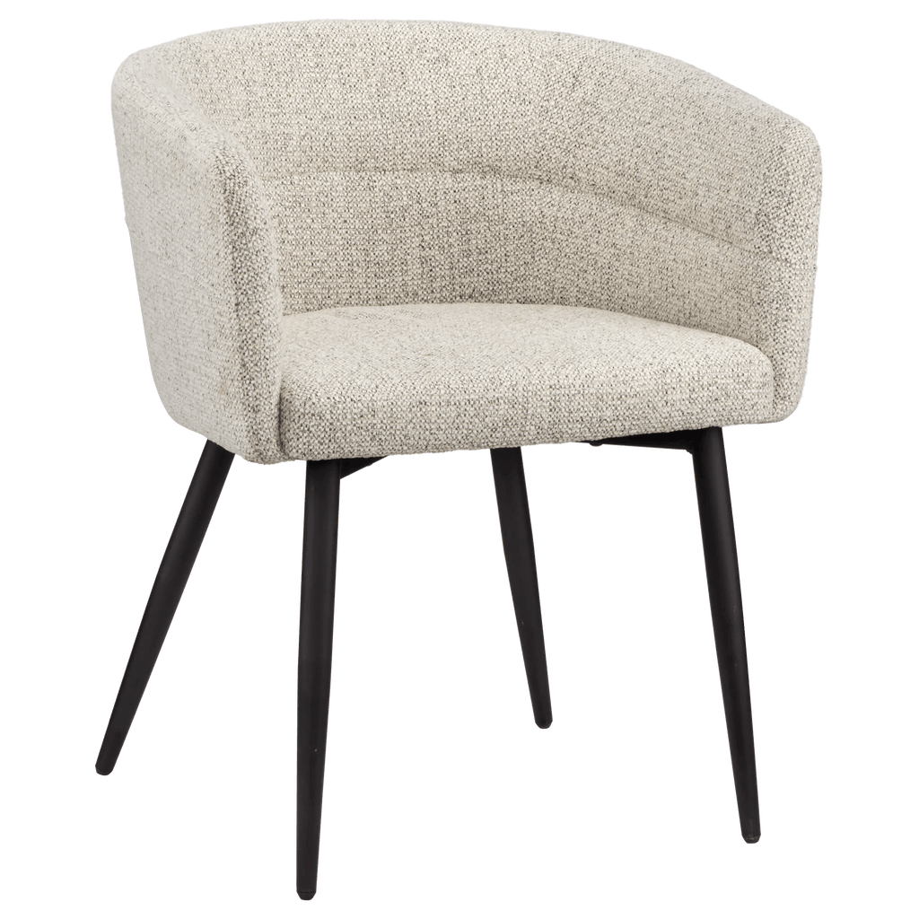 Fabric and Metal Accent Chair