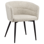 Fabric and Metal Accent Chair