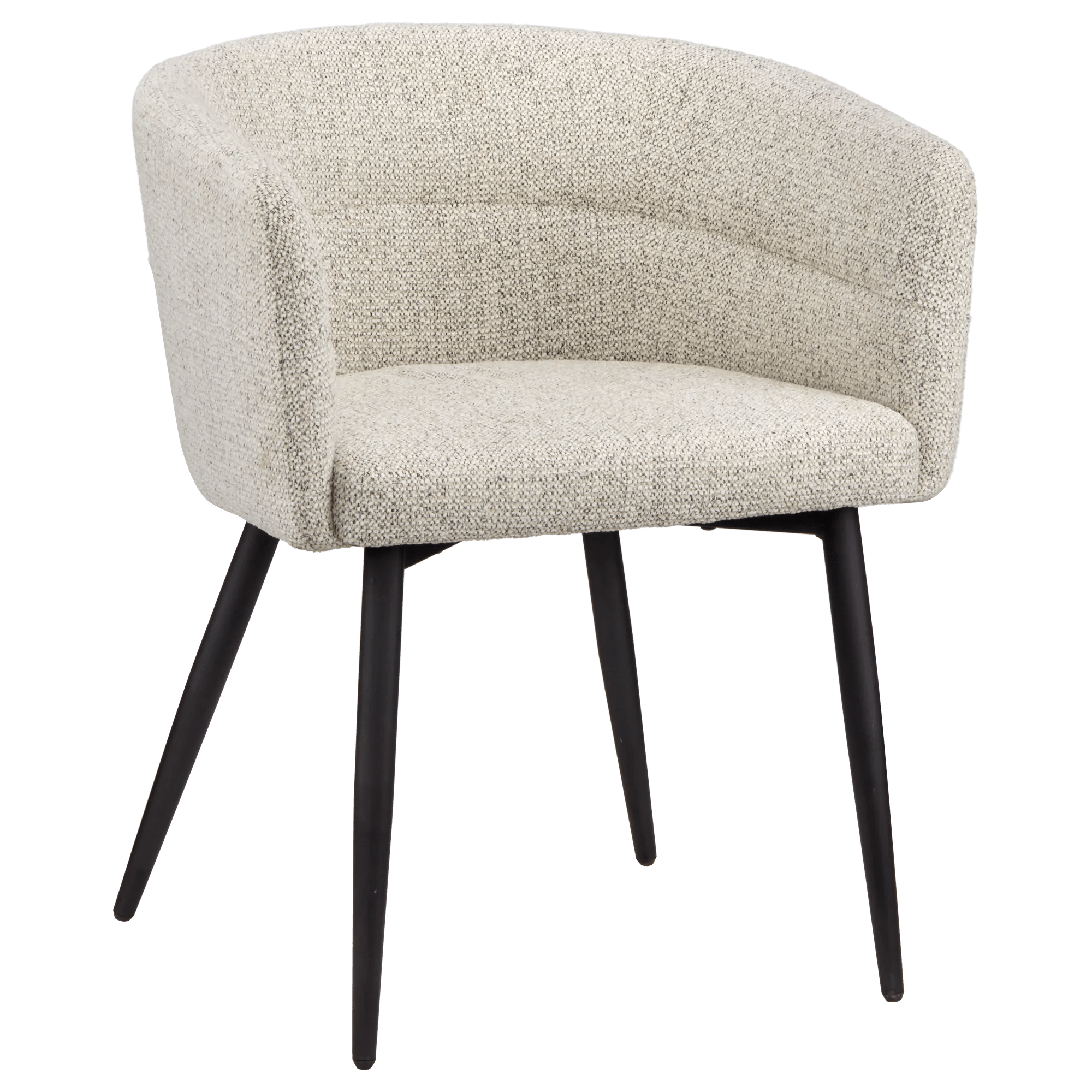Fabric and Metal Accent Chair
