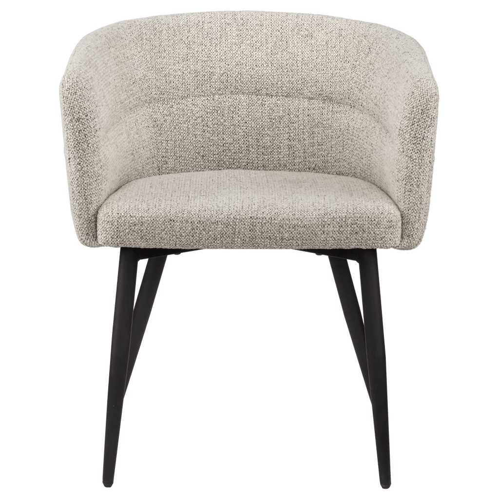 Fabric and Metal Accent Chair