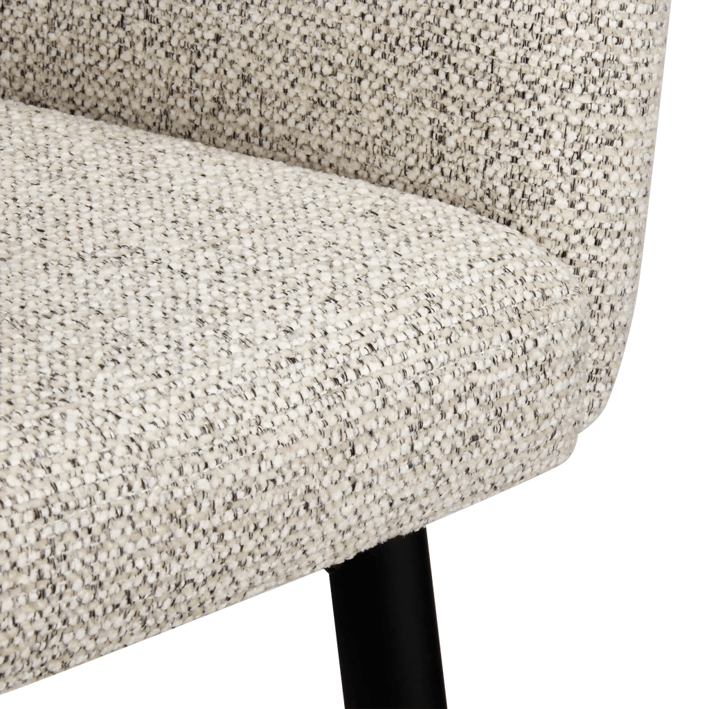 Fabric and Metal Accent Chair