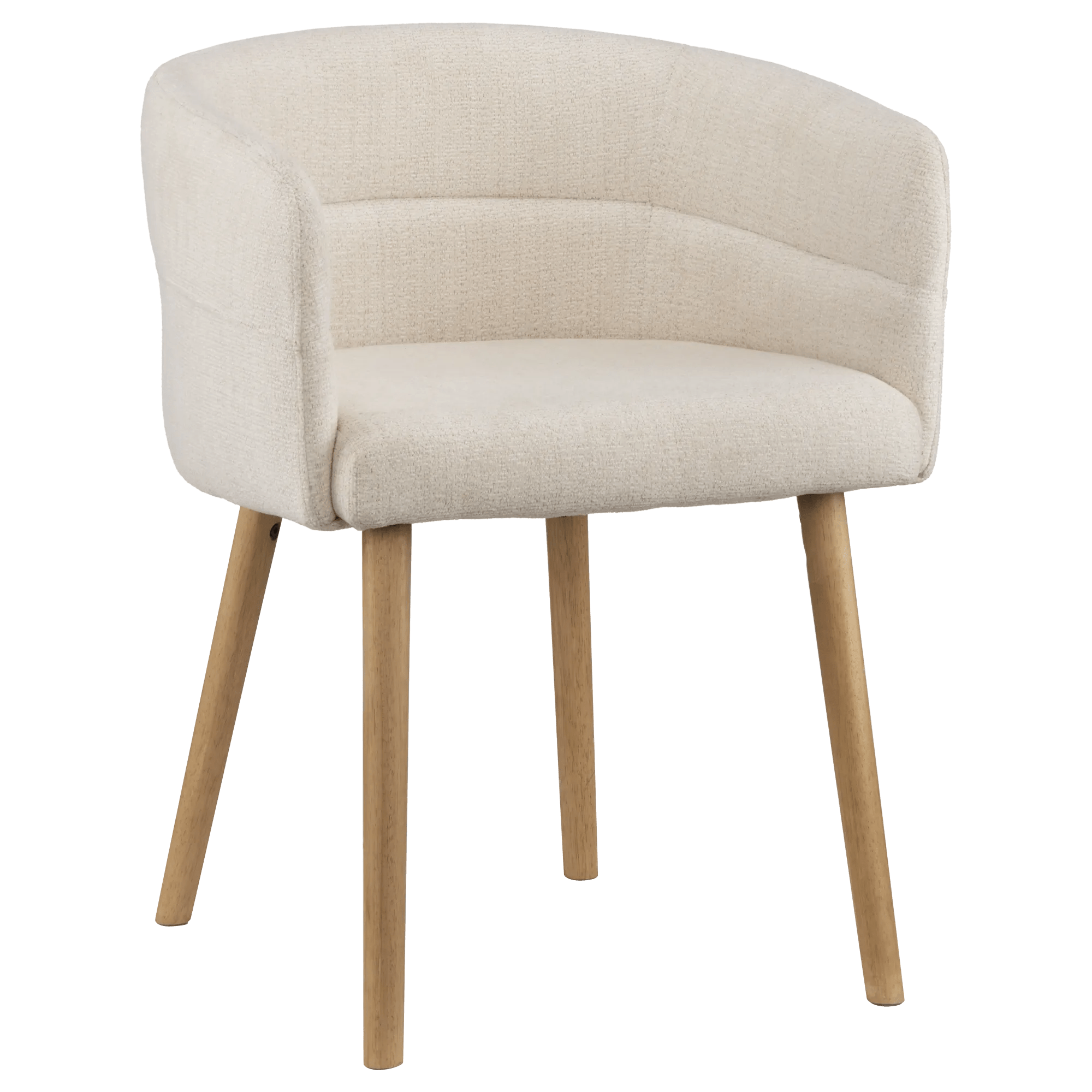 Fabric and Mango Wood Accent Chair