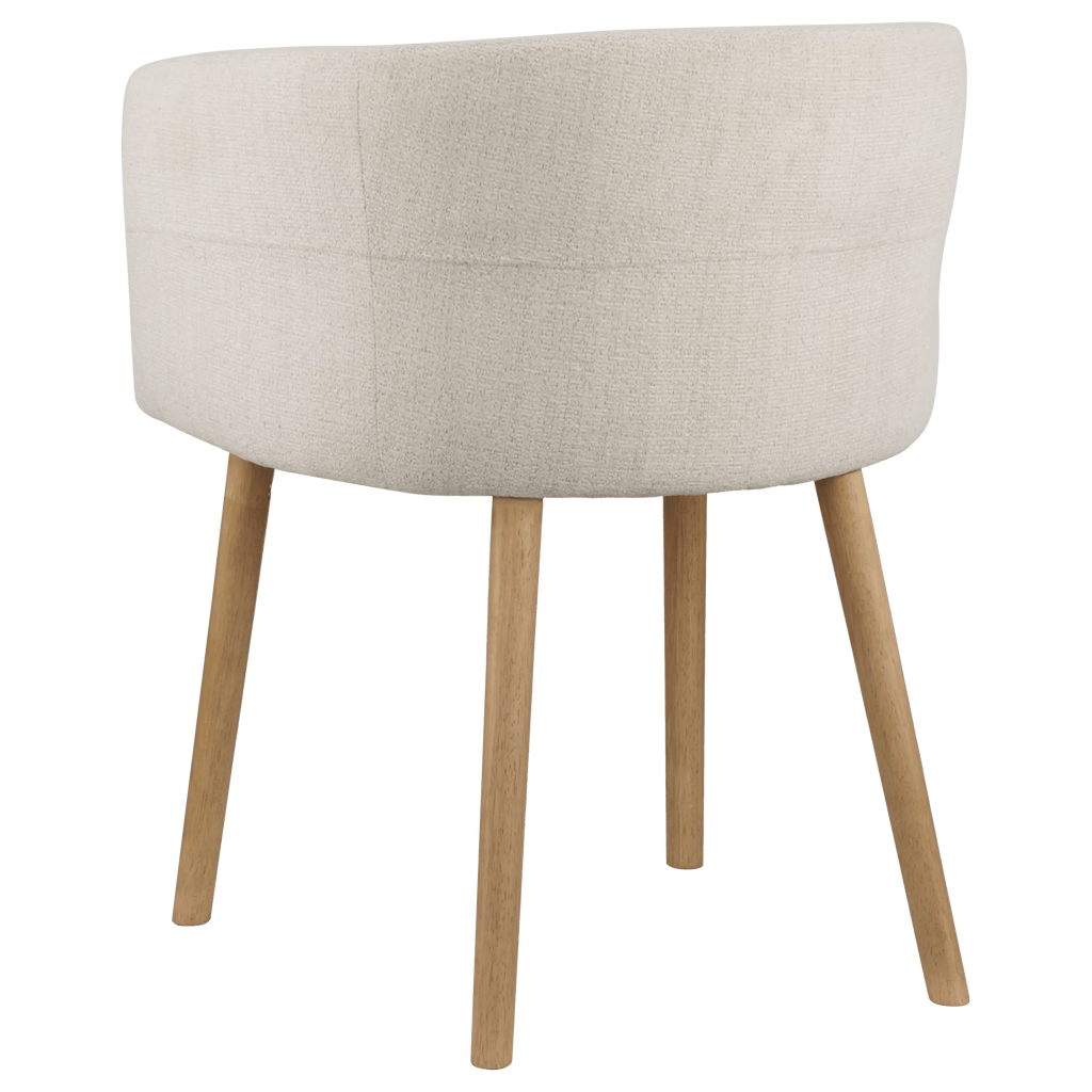 Fabric and Mango Wood Accent Chair