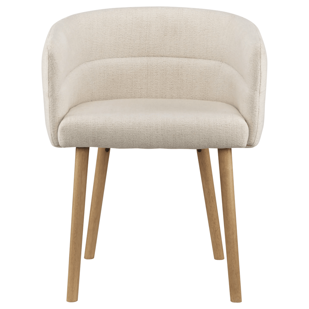 Fabric and Mango Wood Accent Chair