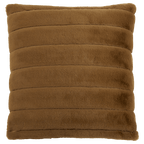 Brown Cougar Faux Fur Throw Pillow