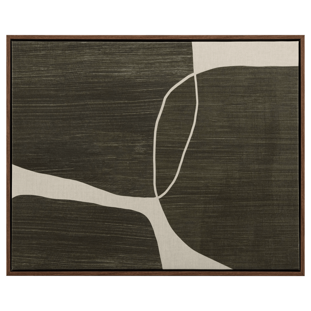 Green Abstract Framed Art