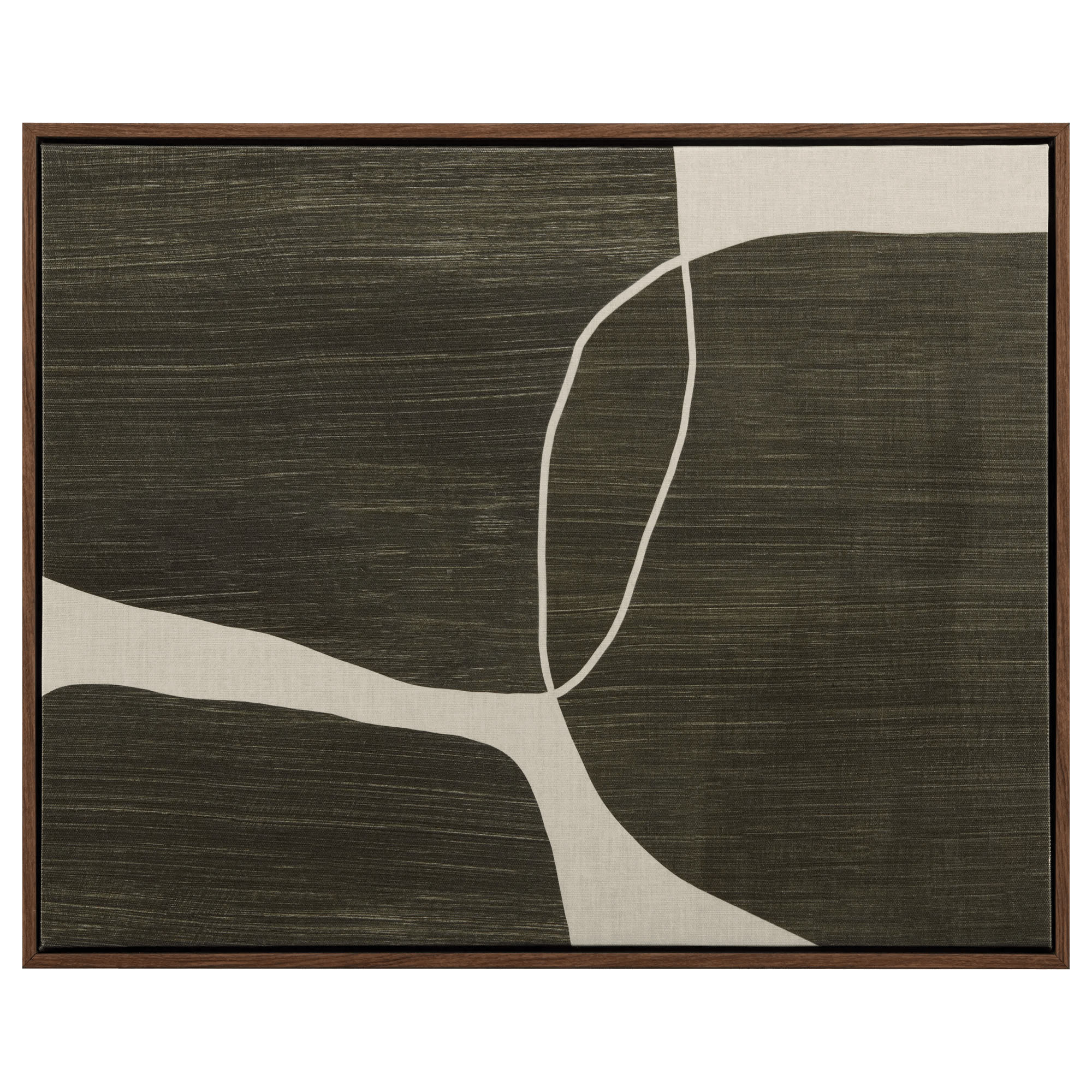 Green Abstract Framed Art