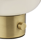 Glass and Metal Table Lamp