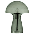 Green Glass Mushroom Table Lamp