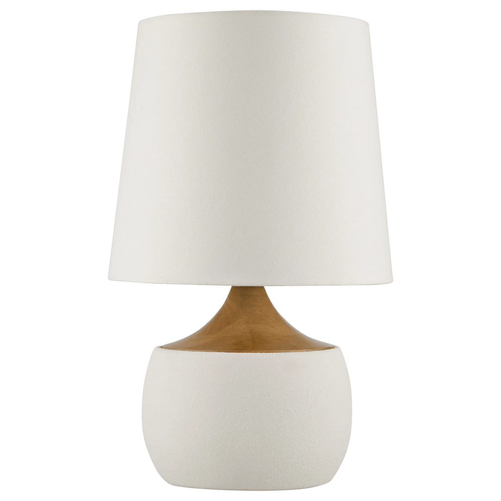 Ceramic and Wood Table Lamp