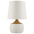 Ceramic and Wood Table Lamp