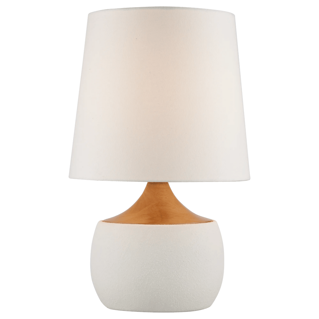 Ceramic and Wood Table Lamp