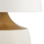 Ceramic and Wood Table Lamp