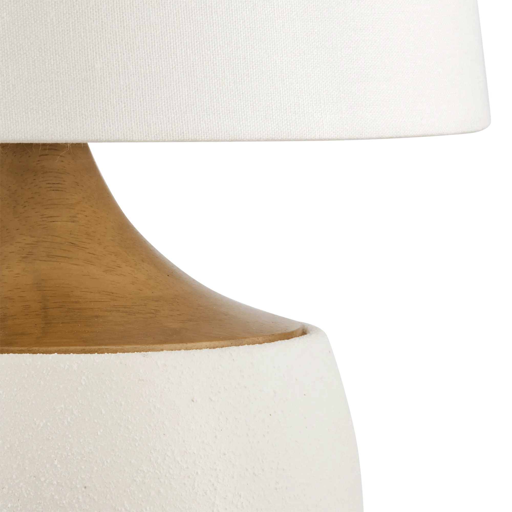 Ceramic and Wood Table Lamp