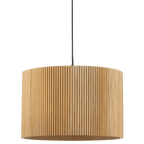 Ribbed Wood Ceiling Lamp