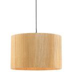 Ribbed Wood Ceiling Lamp