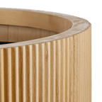 Ribbed Wood Ceiling Lamp