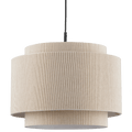 Ribbed Beige Ceiling Lamp