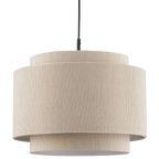 Ribbed Beige Ceiling Lamp