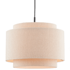 Ribbed Beige Ceiling Lamp