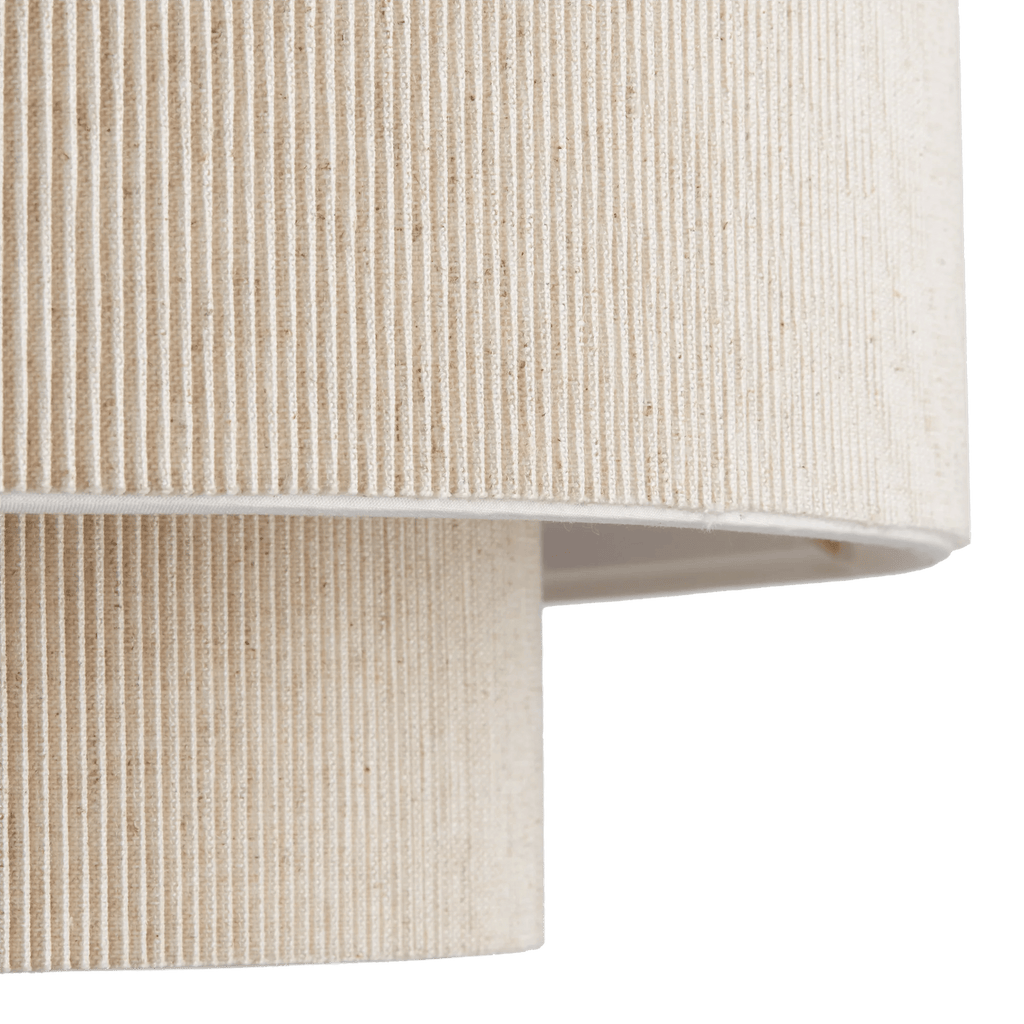 Ribbed Beige Ceiling Lamp