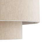 Ribbed Beige Ceiling Lamp