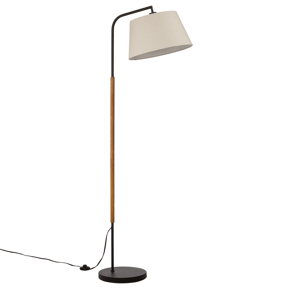 Metal & Wood Floor Lamp