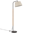Metal & Wood Floor Lamp